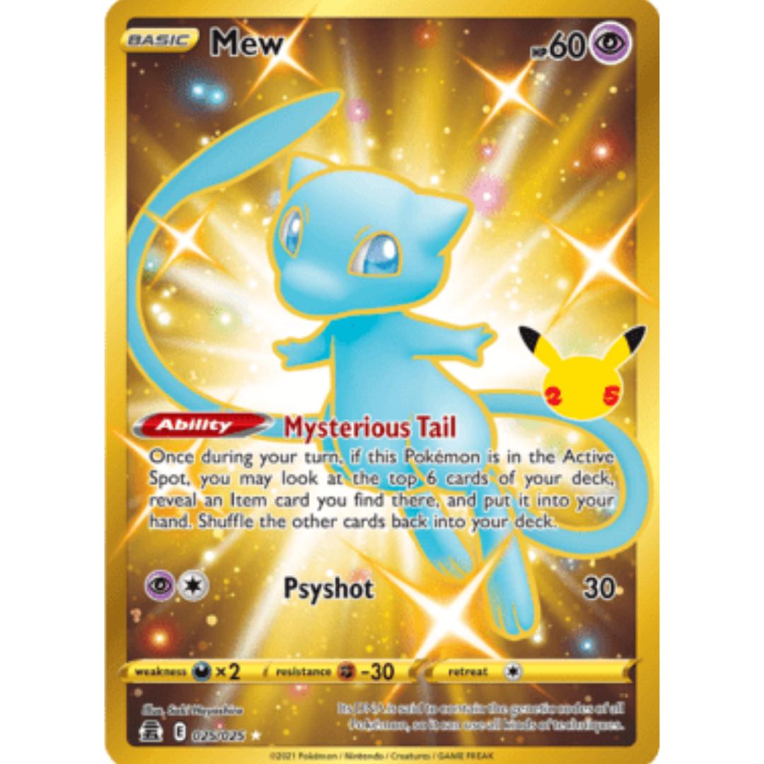 Mew (Secret) 025 - Holofoil Celebrations - Secret Rare