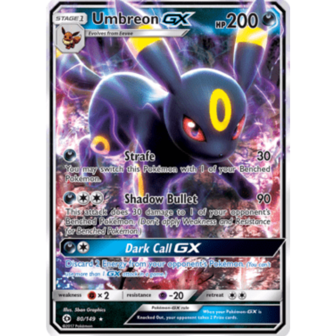 Umbreon GX 080 - Holofoil SM Base Set - Ultra Rare