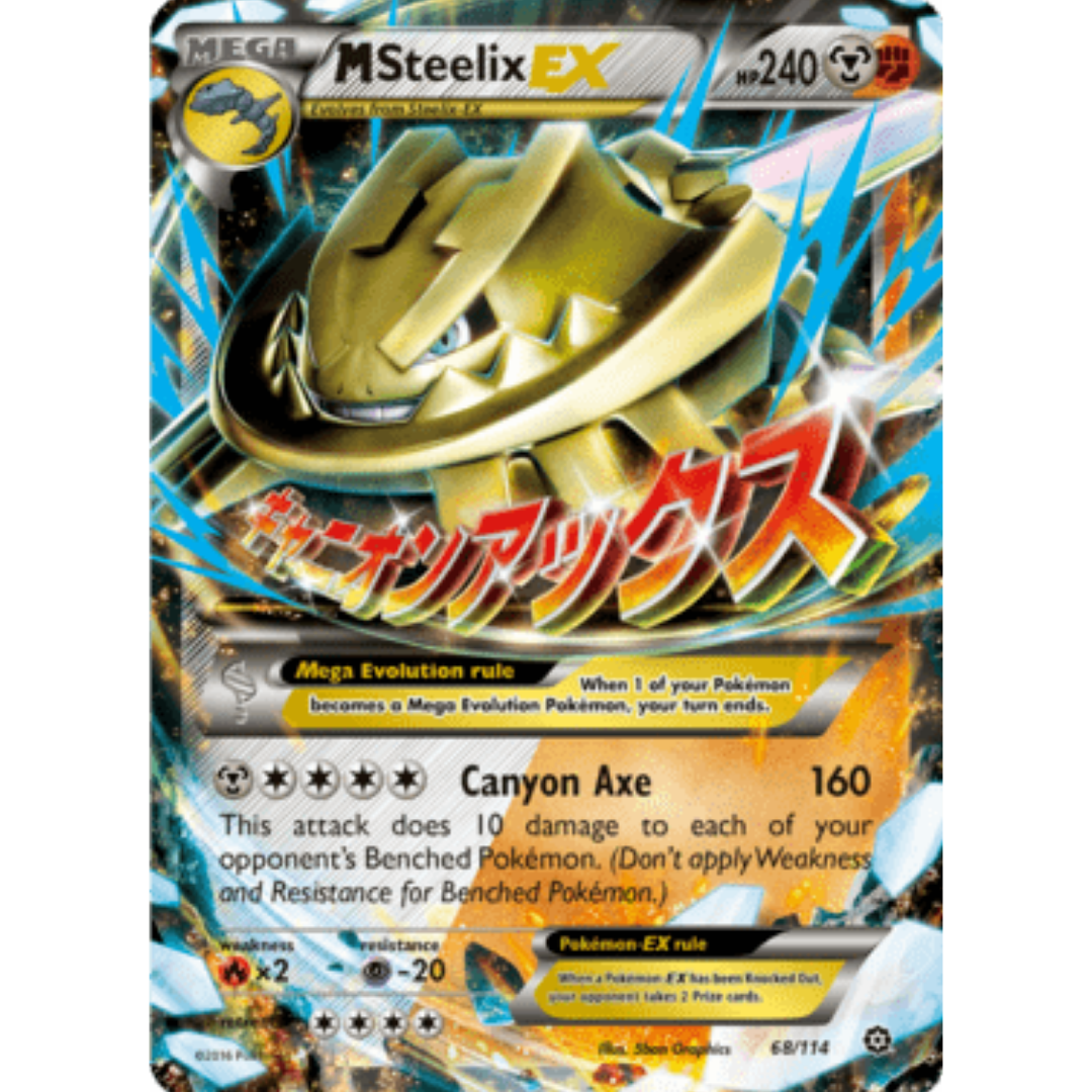 M Steelix EX 068/114 - Holofoil XY Steam Siege - Ultra Rare