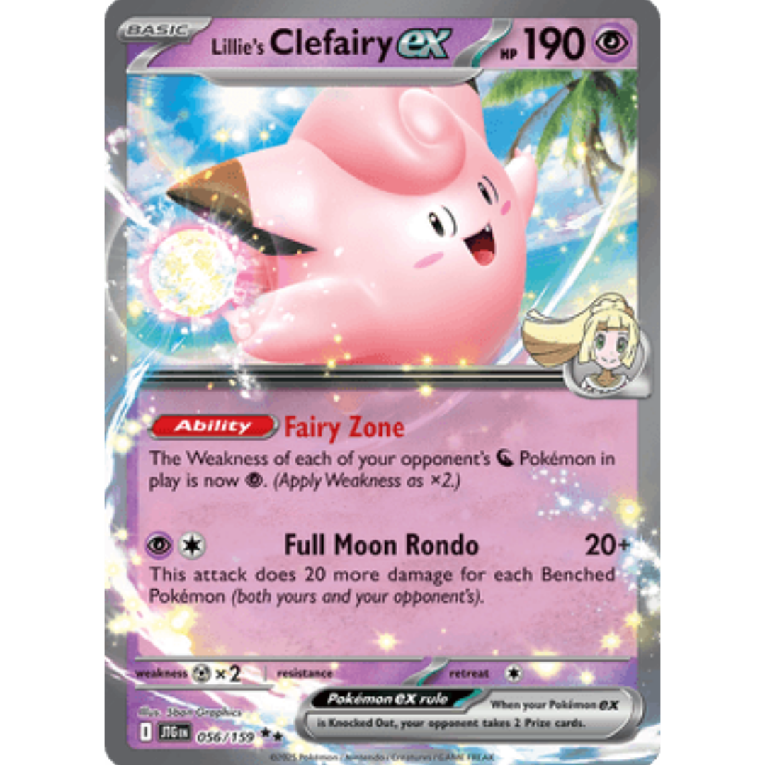 Lillie's Clefairy ex 056/159 - Holofoil SV09 Journey Together - Double Rare