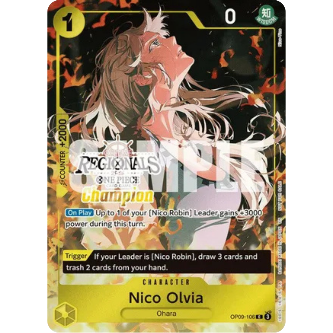 Nico Olvia (Offline Regional Champion Card Set 2025 Vol.1) (OP09-106) - One Piece Promotion Cards Foil