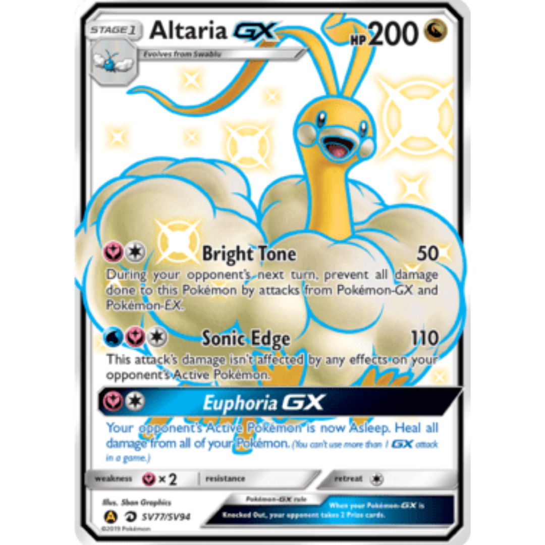 Altaria GX SV77/SV94 - Holofoil Hidden Fates Shiny Vault - Shiny Holo Rare