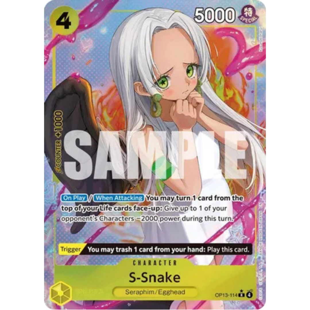 S-Snake (Alternate Art) (OP13-114) - Carrying On His Will Foil