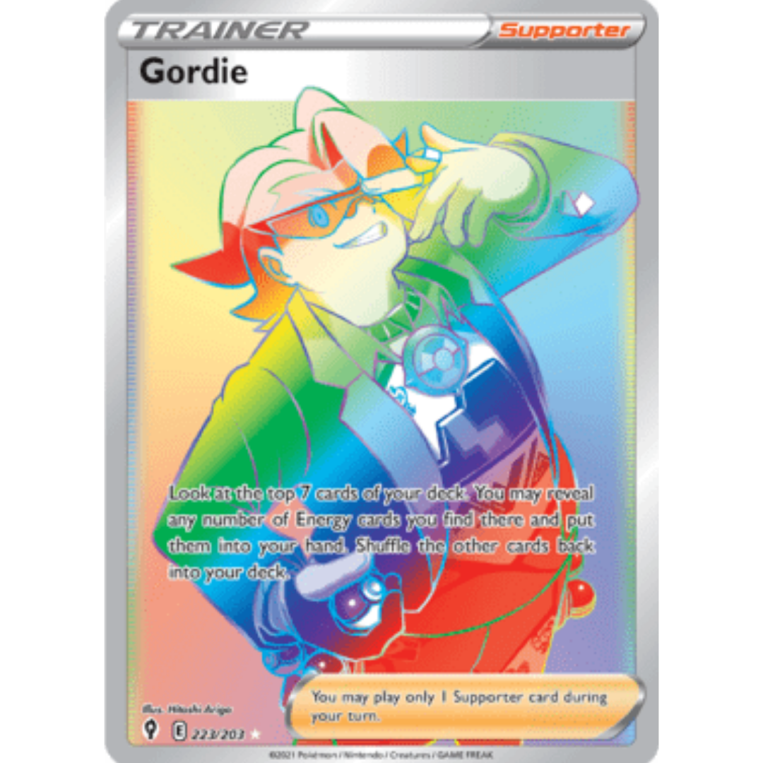 Gordie (Secret) 223 - Holofoil SWSH07 Evolving Skies - Secret Rare