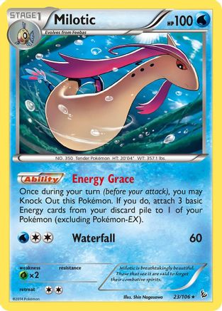 Milotic 023/106 - Reverse Holofoil XY Flashfire - Holo Rare