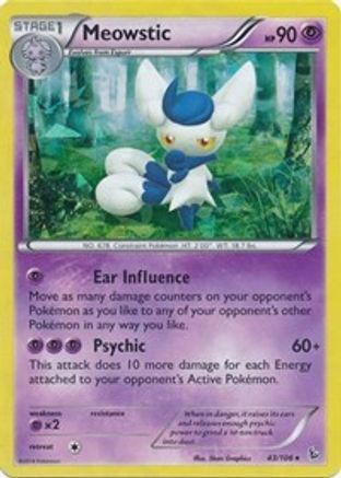 Meowstic - 43/106 (XY Flashfire)/106 - Holofoil Deck Exclusives - Holo Rare