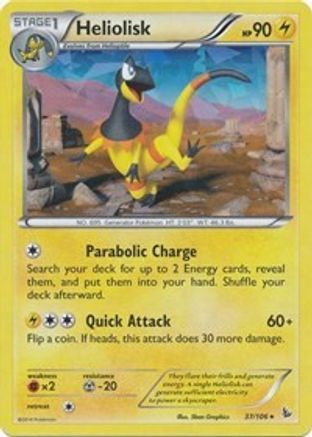 Heliolisk - 37/106 (XY Flashfire)/106 - Holofoil Deck Exclusives - Holo Rare
