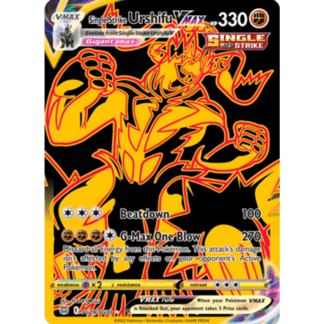 Single Strike Urshifu VMAX (Secret) TG29 - Holofoil SWSH09 Brilliant Stars Trainer Gallery - Ultra Rare