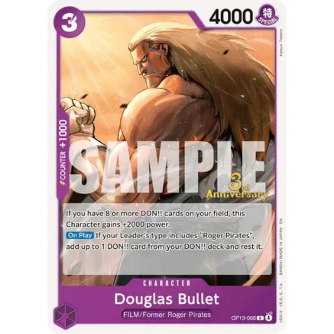 Douglas Bullet (OP13-068) - Carrying On His Will: 3rd Anniversary Tournament Cards