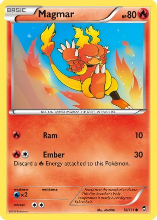 Magmar 010 XY Furious Fists - Common