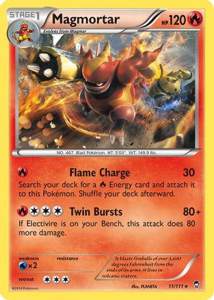 Magmortar 011 XY Furious Fists - Rare