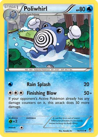 Poliwhirl 016/111 XY Furious Fists - Uncommon