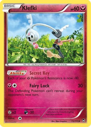 Klefki 073 - Reverse Holofoil XY Furious Fists - Uncommon