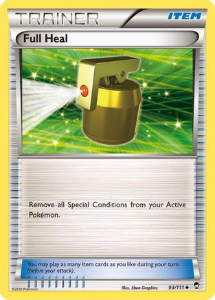 Full Heal 093 - Reverse Holofoil XY Furious Fists - Uncommon