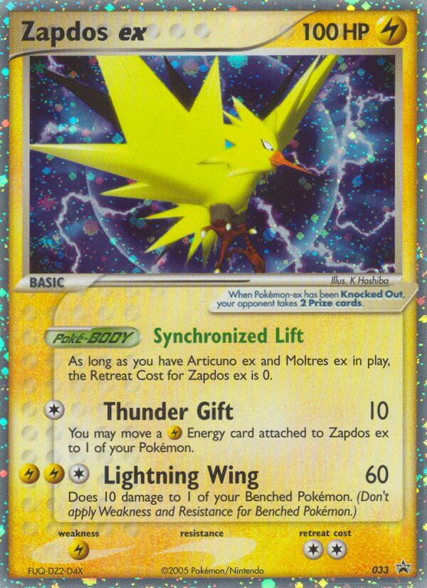 Zapdos ex - 033 (EX Collector's Window Tins) - Holofoil Nintendo Promos - Promo