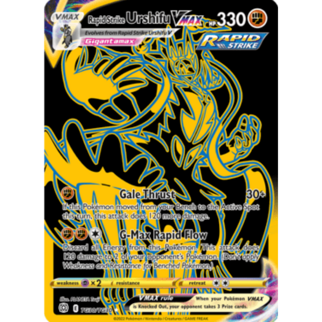 Rapid Strike Urshifu VMAX (Secret) TG30 - Holofoil SWSH09 Brilliant Stars Trainer Gallery - Ultra Rare