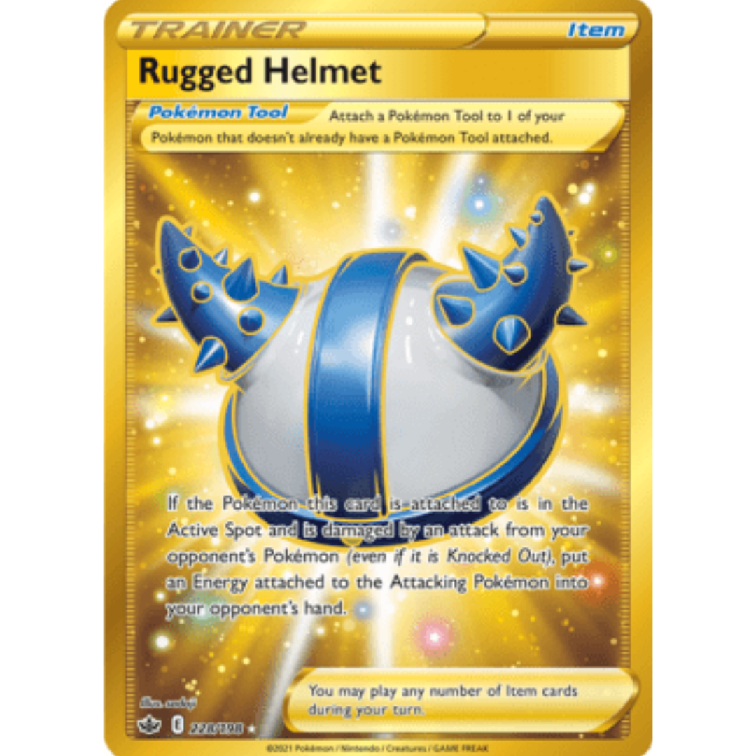 Rugged Helmet (Secret) 228 - Holofoil SWSH06 Chilling Reign - Secret Rare