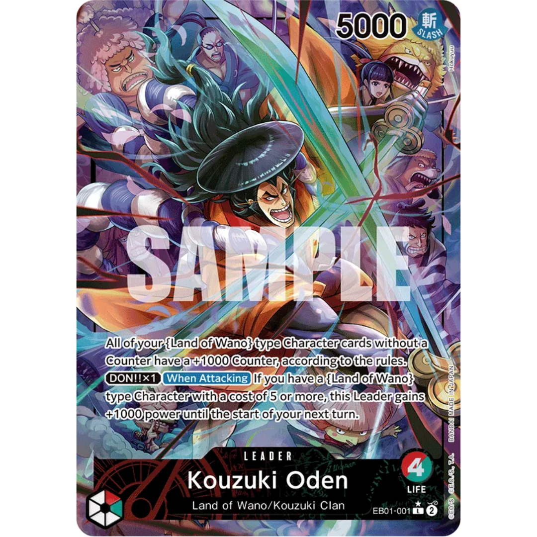 Kouzuki Oden (Alternate Art) (EB01-001) - Extra Booster: Memorial Collection Foil
