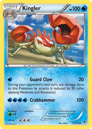 Kingler XY Phantom Forces - Uncommon