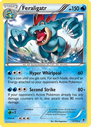 Feraligatr 017/119 - Holofoil XY Phantom Forces - Holo Rare