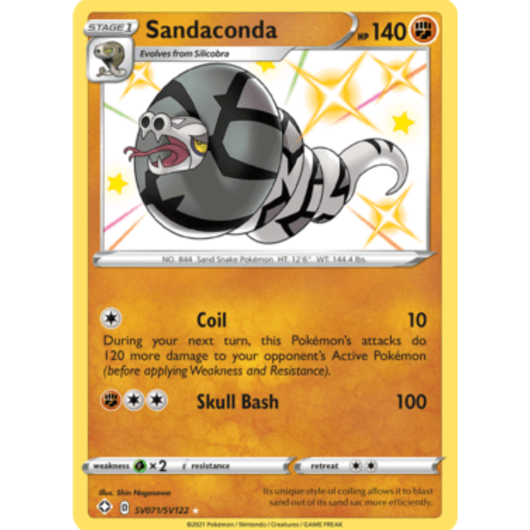 Sandaconda SV071 - Holofoil Shining Fates Shiny Vault - Shiny Holo Rare