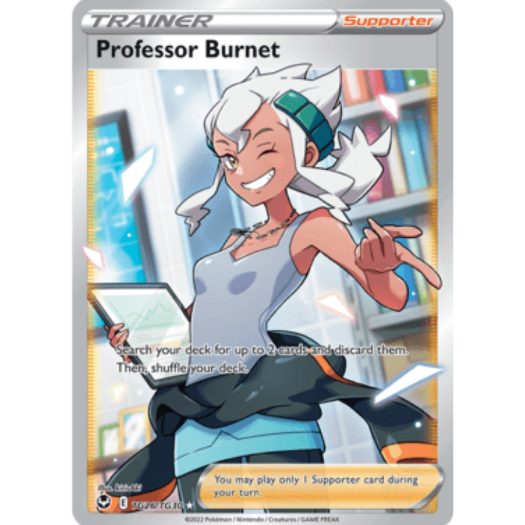 Professor Burnet TG26 - Holofoil SWSH12 Silver Tempest Trainer Gallery - Ultra Rare
