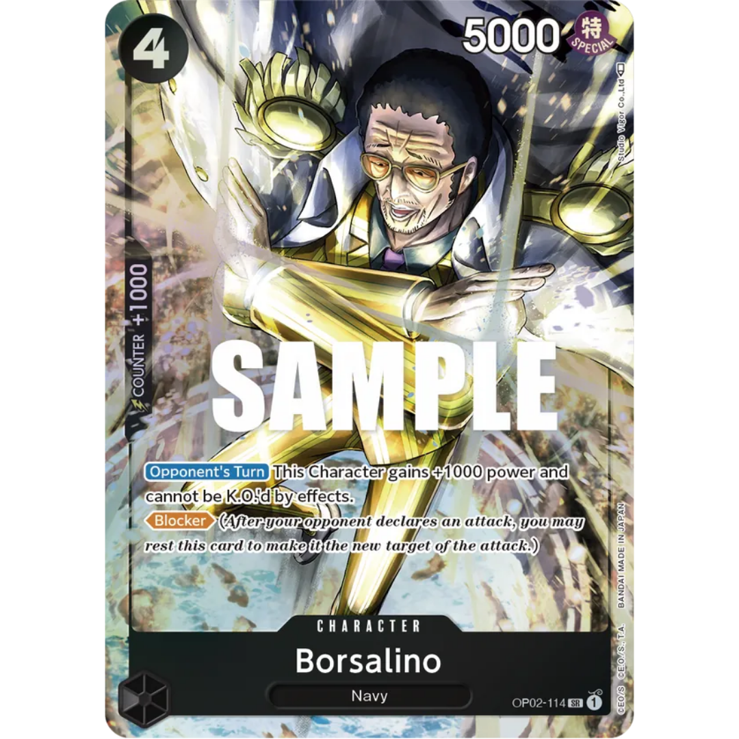Borsalino (Alternate Art) (OP02-114) - Paramount War Foil