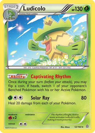 Ludicolo - Holofoil XY Primal Clash - Holo Rare