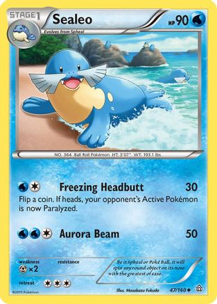 Sealeo/160 - Reverse Holofoil XY Primal Clash - Uncommon