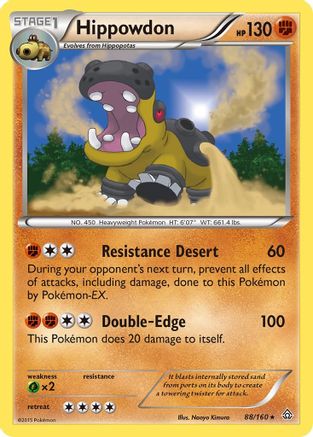 Hippowdon - Holofoil XY Primal Clash - Holo Rare