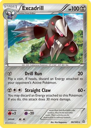 Excadrill - Reverse Holofoil XY Primal Clash - Rare