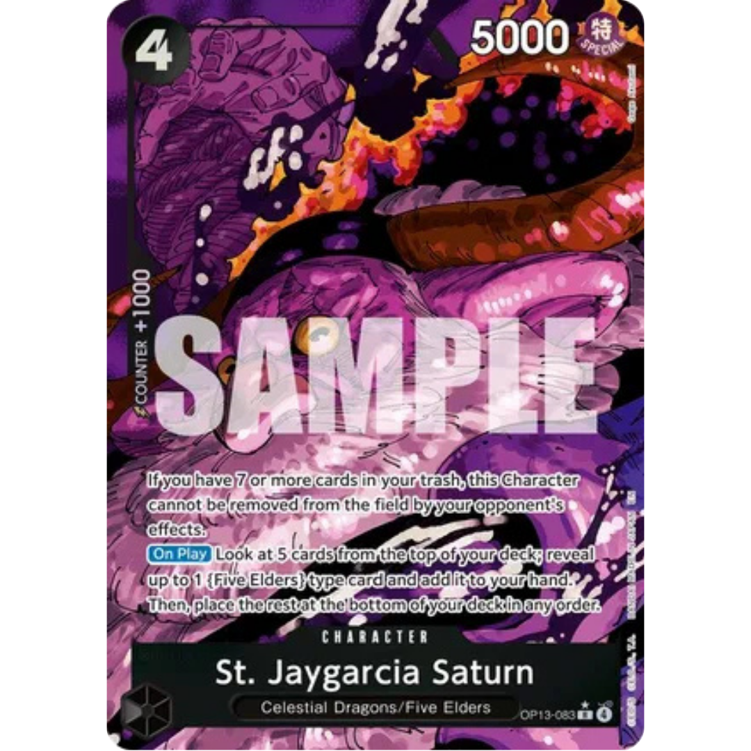St. Jaygarcia Saturn (Alternate Art) (OP13-083) - Carrying On His Will Foil