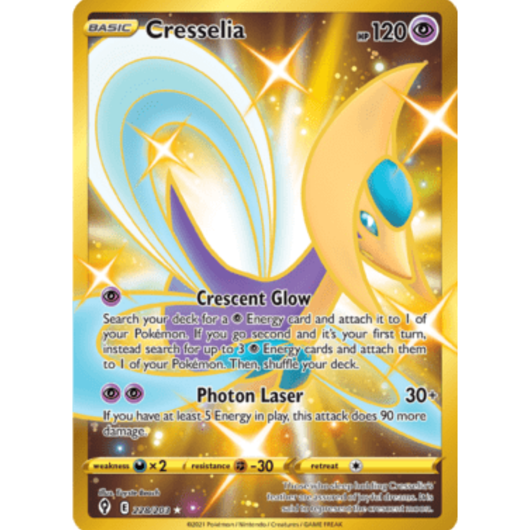 Cresselia (Secret) 228 - Holofoil SWSH07 Evolving Skies - Secret Rare