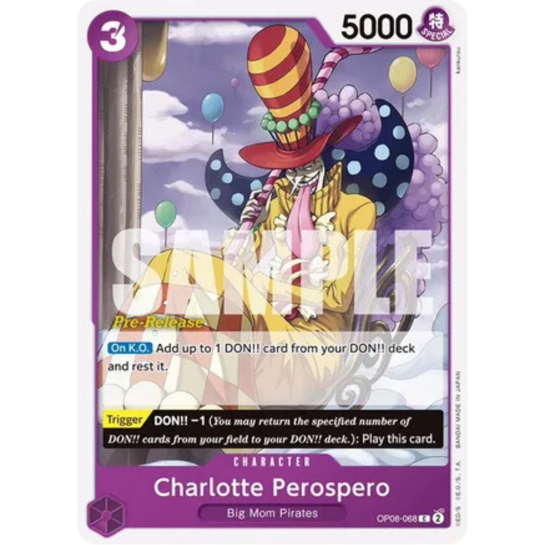 Charlotte Perospero (OP08-068) - Two Legends Pre-Release Cards