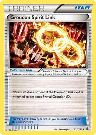 Groudon Spirit Link 131 - Reverse Holofoil XY Primal Clash - Uncommon