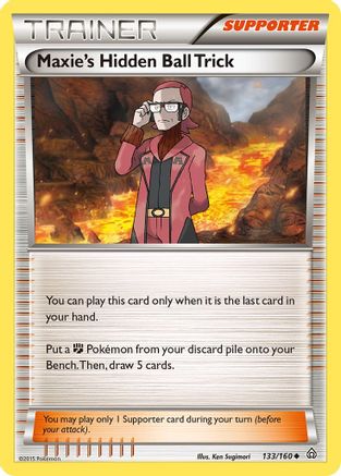Maxie's Hidden Ball Trick 133 - Reverse Holofoil XY Primal Clash - Uncommon