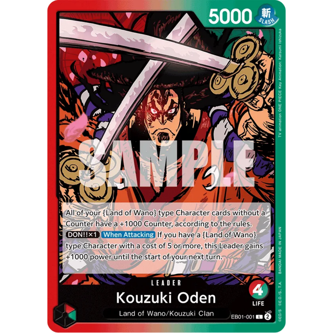 Kouzuki Oden (EB01-001) - Extra Booster: Memorial Collection