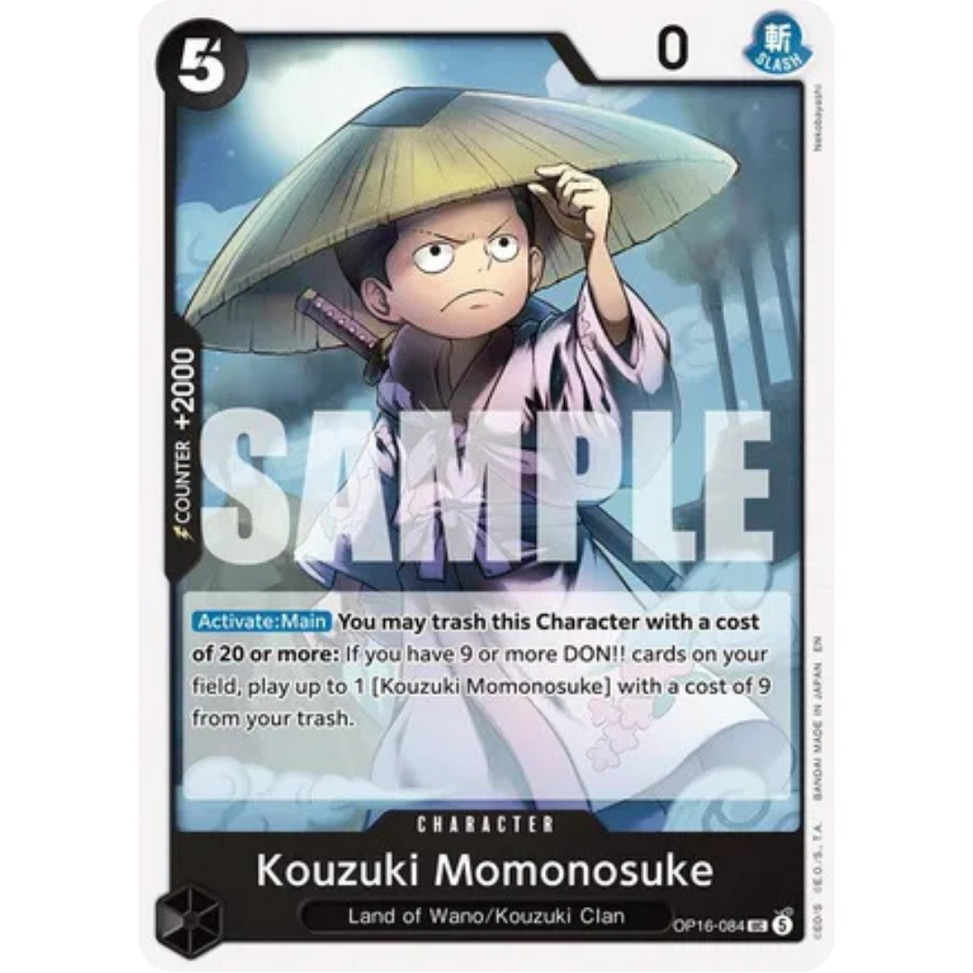 Kouzuki Momonosuke (084) (OP16-084) - The Time of Battle