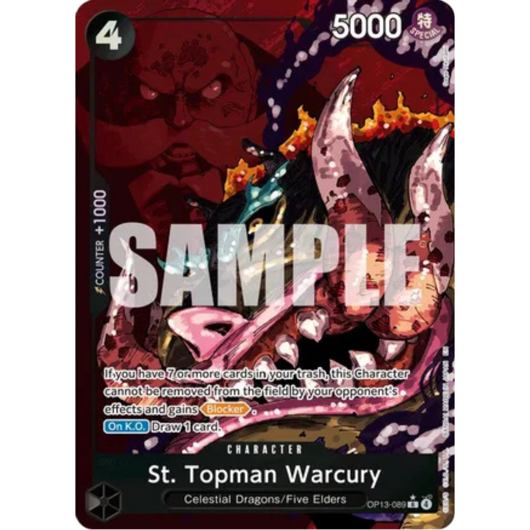 St. Topman Warcury (Alternate Art) (OP13-089) - Carrying On His Will Foil