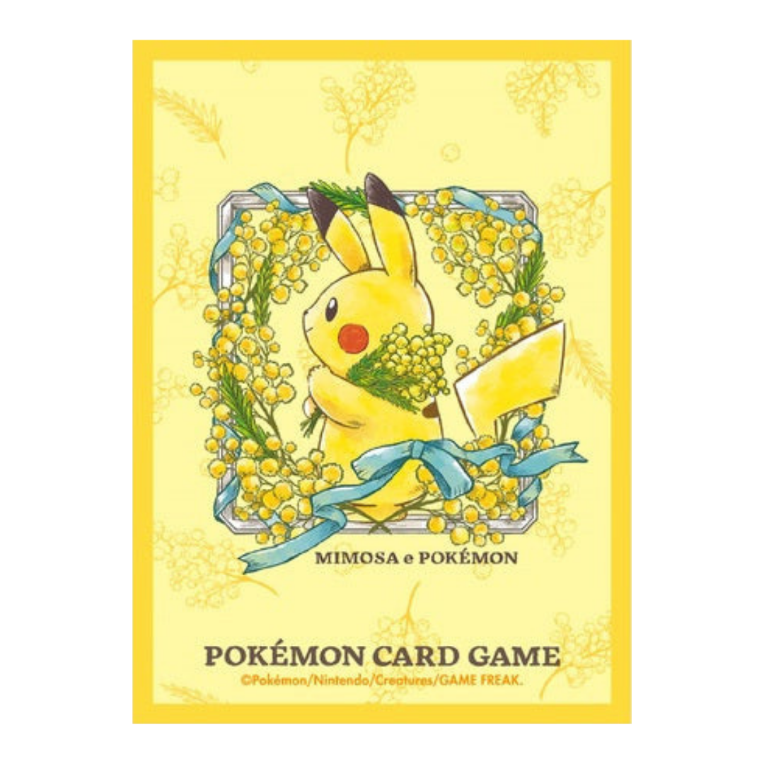Card Sleeves - Spring Mimosa & Pokemon (64-Pack)