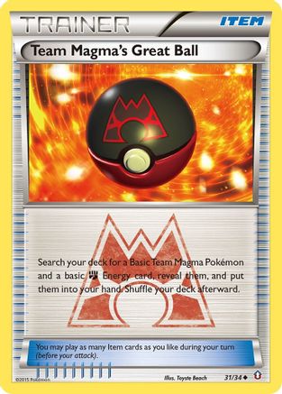 Team Magma's Great Ball 031 - Reverse Holofoil Double Crisis - Uncommon