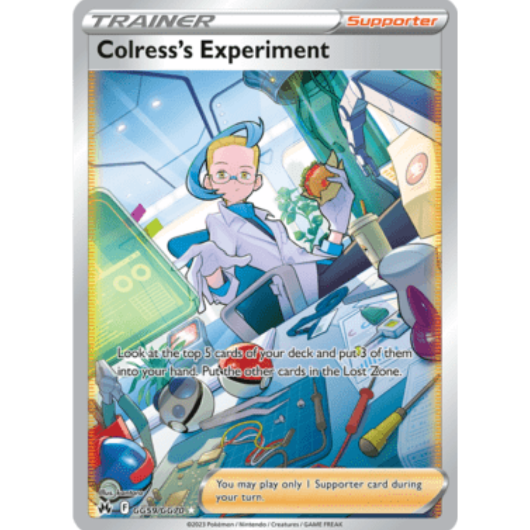 Colress's Experiment GG59 - Holofoil SWSH Crown Zenith Galarian Gallery - Ultra Rare