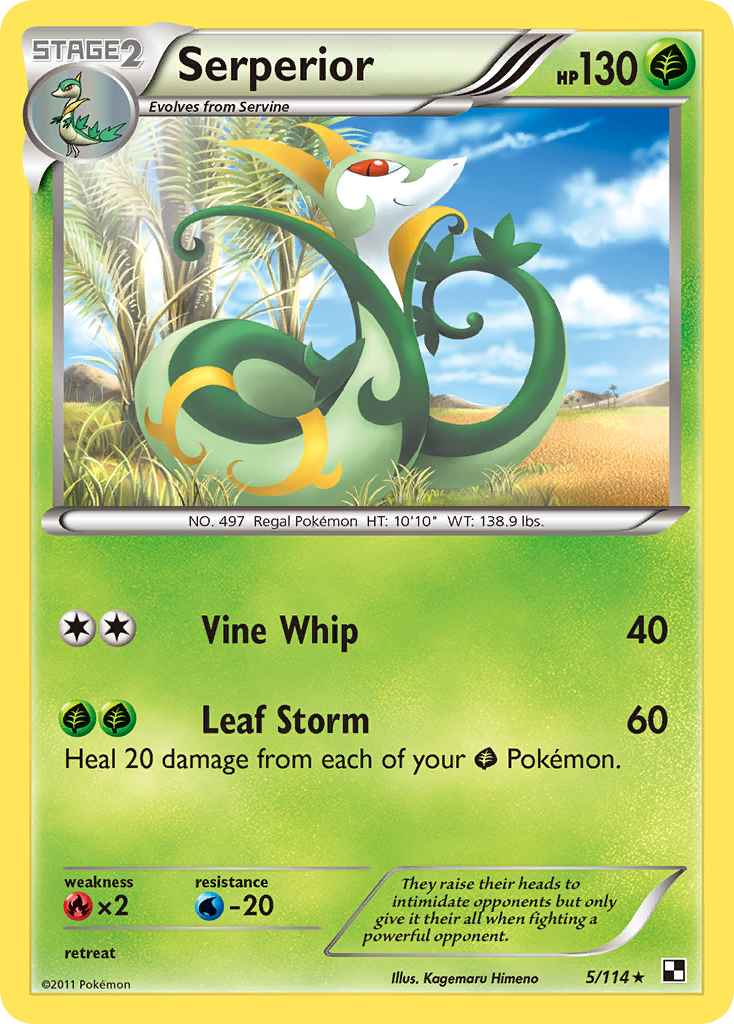 Serperior - 5/114 (Green Tornado Theme Deck Exclusive)/114 Deck Exclusives - Rare