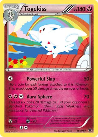 Togekiss (45) 045 - Reverse Holofoil XY Roaring Skies - Rare