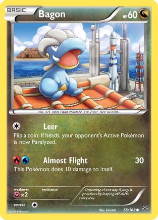 Bagon (55) 055 - Reverse Holofoil XY Roaring Skies - Common