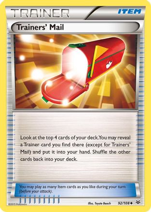 Trainers' Mail 092 XY Roaring Skies - Uncommon