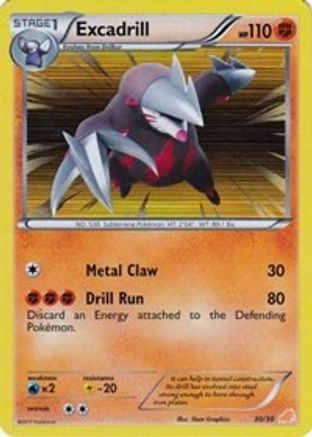 Excadrill (#30 Holo) - Holofoil BW Trainer Kit Excadrill & Zoroark - Common