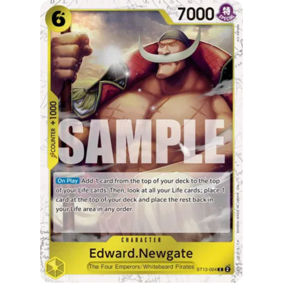 Edward.Newgate - ST13-004 (Pirate Foil) (ST13-004) - Premium Booster -The Best- Vol. 2 Foil