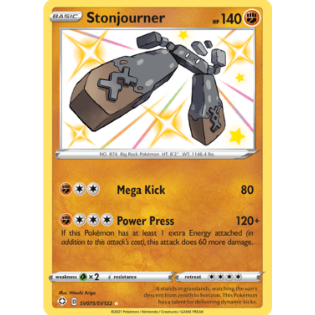 Stonjourner SV075 - Holofoil Shining Fates Shiny Vault - Shiny Holo Rare