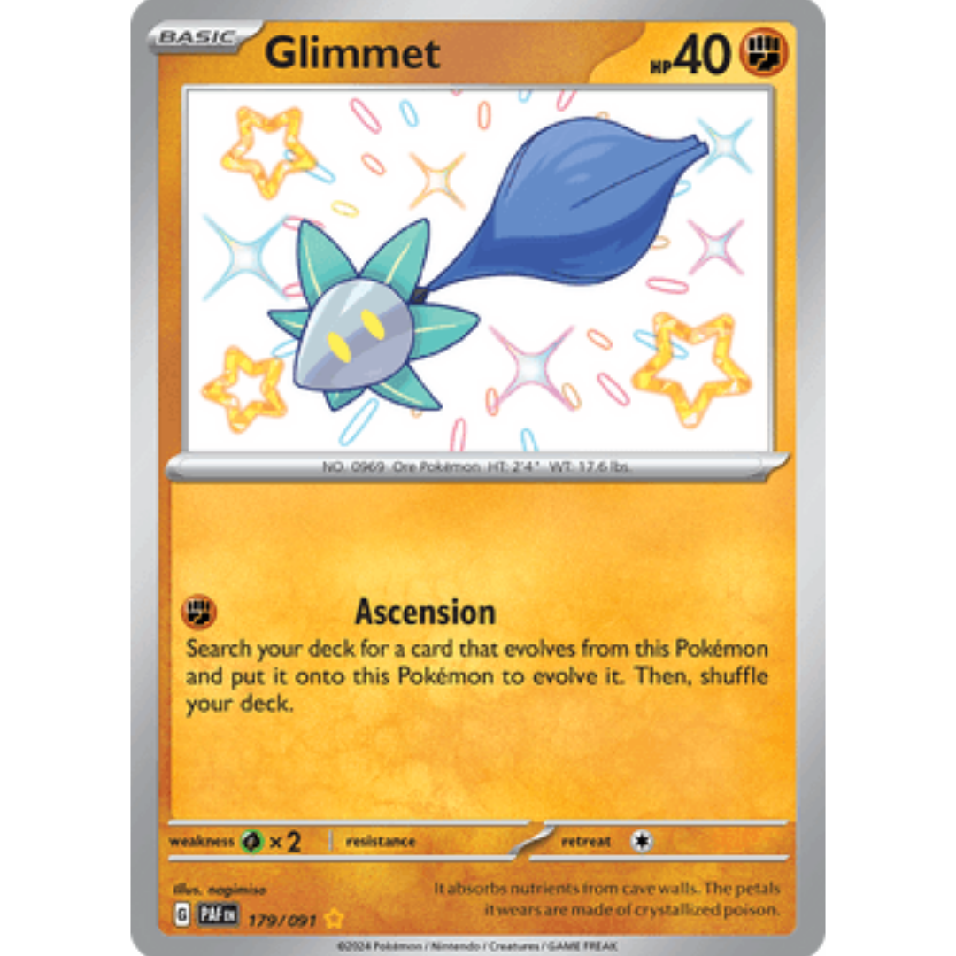 Glimmet 179 - Holofoil SV Paldean Fates - Shiny Rare